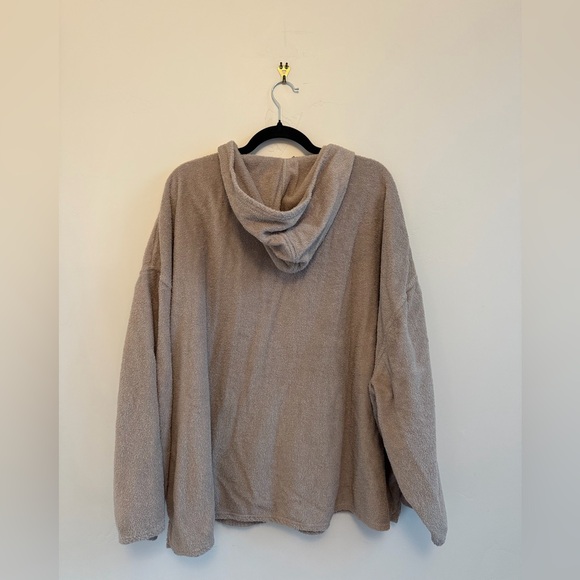 Cozy Tan Hooded Pullover - Picture 3 of 3